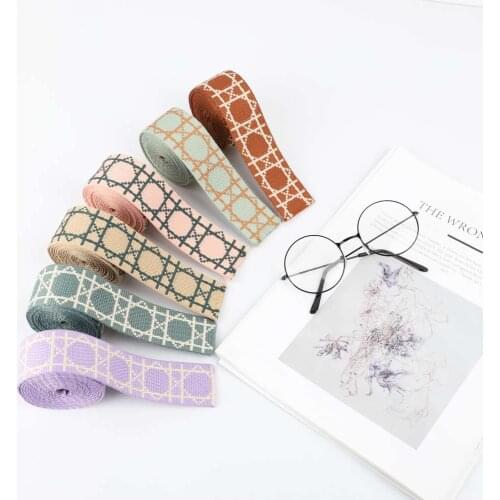 2m/5m/10m Canvas Webbing Belt Belt Bag Webbing Nylon Webbing Backpack Straps Can Be Customized Length Ethnic Style Bag Straps