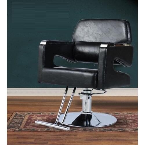 Beauty salon chair barber shop can be lowered, cut and dyed, and can be lifted and lowered