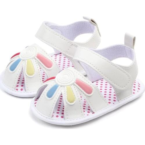 Newborn Baby Girls Summer Shoes Non-slip Infant shoes Pre Walker Shoes For Baby Girls First Walkers Shoes F123