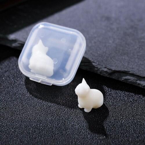 667E Mini Cat Resin Filled Model Epoxy Resin Mold 3D Miniature Landscape Accessories for Craft Diy Jewelry Making