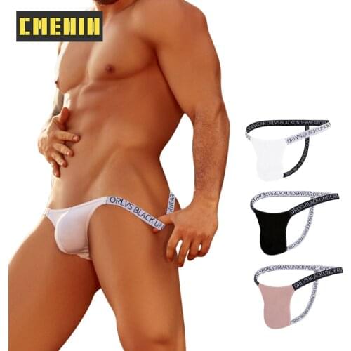 CMENIN Modal Men Sexy Mans Underwear Thong Men Jockstrap Low Waist Mens Thongs and G Strings Top Gay Underwear Bikini OR6107