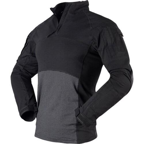 Mens Tactical Shirts Outdoor Hunting Combat Cotton Long Sleeve T Shirt Breathable Army Military Tee Hunting T-shirt