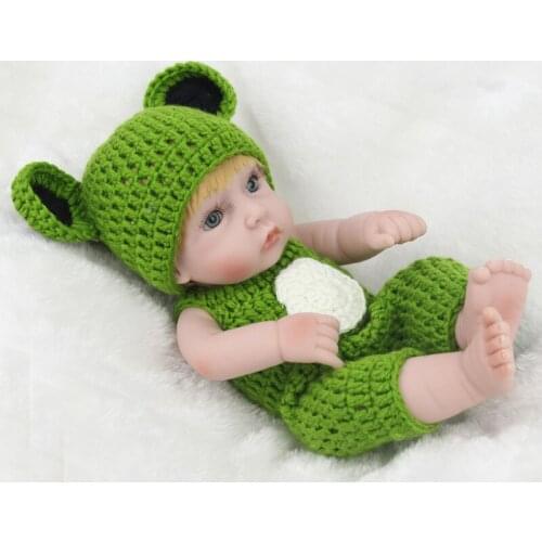 Soft Silicone Vinyl 28cm Reborn Baby boy Doll Realistic Lifelike Babies Reborn Dolls play house toy for Children Birthday Gift