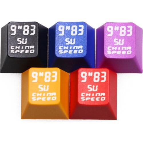 Novelty 9'83" Su Bingtian China Speed cherry profile dip dye sculpture pbt keycap for mechanical keyboard laser etched ESC r1 1x