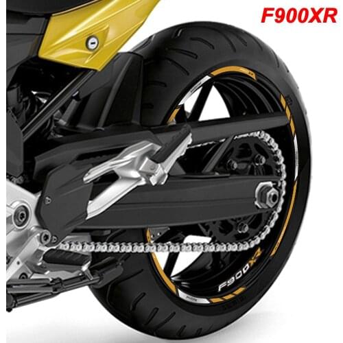 New Arrival!! For BMW F900XR f900xr Motorcycle Wheel LOGO Stickers Stripes Reflective stripe Waterproof Tire Decals Stickers Set