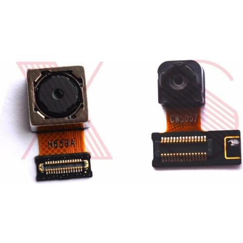 New original front small facing camera back rear main camera Module flex cable for LG Q6