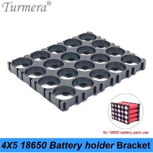 Turmera 18650 Battery 4x5 Bracket Holder Plastic Assemable for 12V 36V 48V Electric Bike and Uninterrupted Power Supply 100Piece