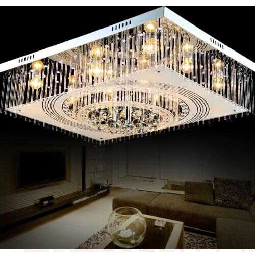 Simple modern CRYSTAL ceiling light room lights rectangular crystal lamp LED ceiling lamp bedroom lighting SJ6 light ya74