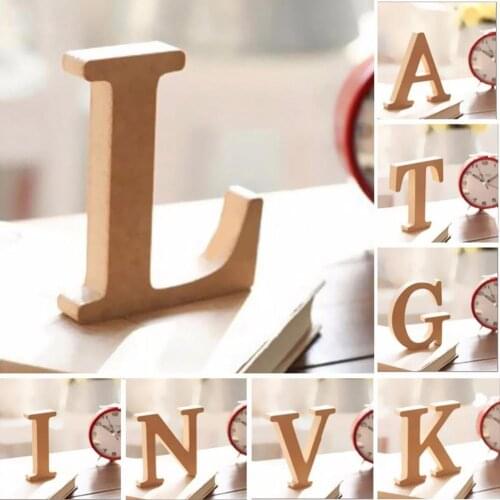 DIY Freestanding A-Z Wood Wooden Letters Alphabet Hanging Wedding Home Party Decor For Patchwork Scrapbooking Arts Crafts
