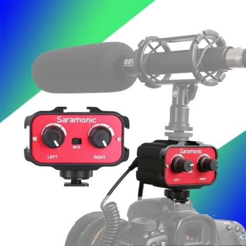 SR-AX100 SLR microphone mixer, audio attenuator, mono channel stereo