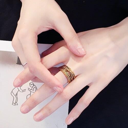 Timlee R033 New Personality Retro Geometry Opening Finger Rings,Popular Accessories Wholesale