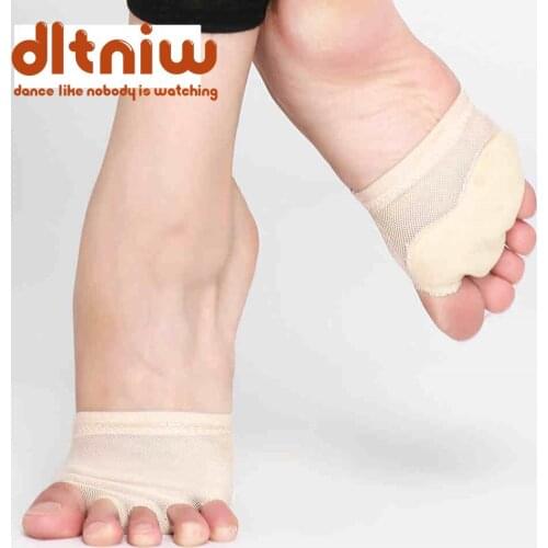 Five Holes Professional Belly Toe Pad Modern Half Lyrical Dance Shoes Sandals Paws Dance Foot Thongs