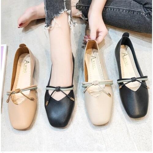 Plus Size 35-43 Women Flats Mary Janes Shoes Ballet Flats Comfortable Slip on Flat Shoes Woman Loafers Ladies Shoes Spring