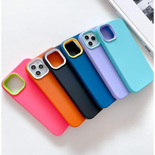 Fashion Sports Brand Camera Protection Lid Anti-knock Phone Cases For iphone 12 11 Pro Max X XS XR 8 Plus 12mini Matte Cover