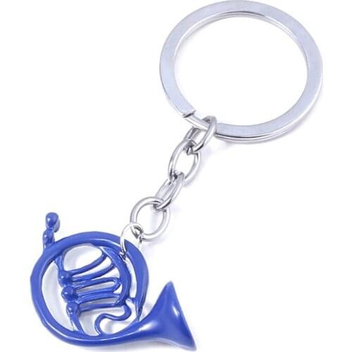 1pc How I Met Your Mother Yellow Umbrella mother Blue French Horn Keychain Key Ring