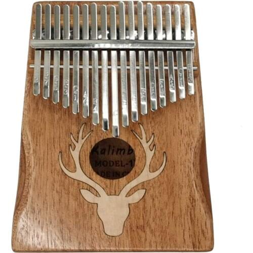 17 Keys Kalimba Beginners Animal Pattern Instrument Mahogany Body Musical Instrument Keyboard Musical Thumb Piano