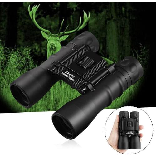 22X32 HD Military Army Binoculars Portable Low-light Night Vision Folding Hunting Camping Telescope