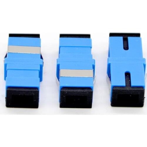 400pcs New Optical Fiber Adapter Connector No Ear SC/UPC Flange Coupler Simplex SC-SC Special Wholesale Free Shipping To Brazil