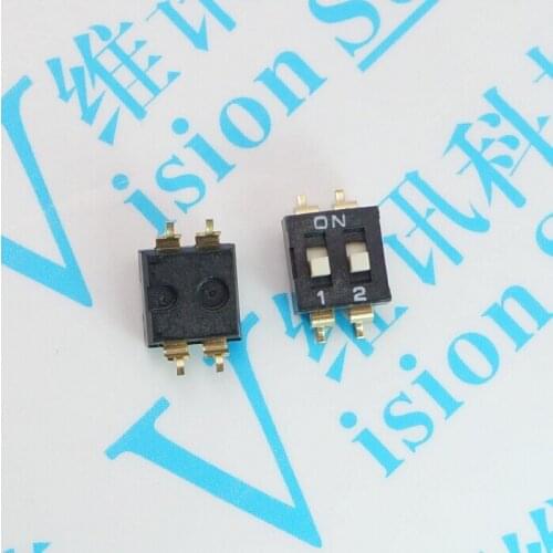 50pcs//2.54MM patch switch, 2P code switch, two bit, 2 bit, 2.54mm