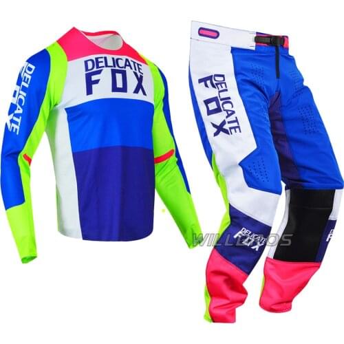 Motocross Adult Jersey Pants 2020 Delicate Fox 360 Linc Mountain Bicycle Offroad Gear Set Motorcycle Mens Red Kits