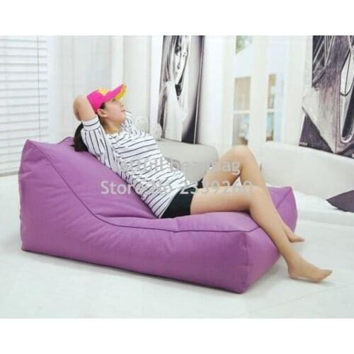 Cover only No Filler- hot sale high quality swimming pool floating bean bag, purple 2 seat extra large beanbag chair