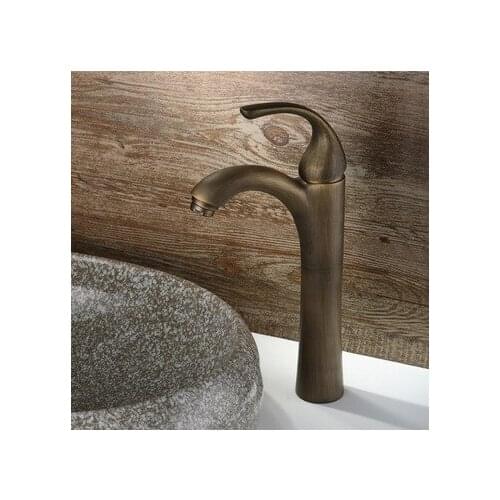 European long cold and hot water basin faucet washbasin bathroom washbasin faucet antique above counter basin faucet