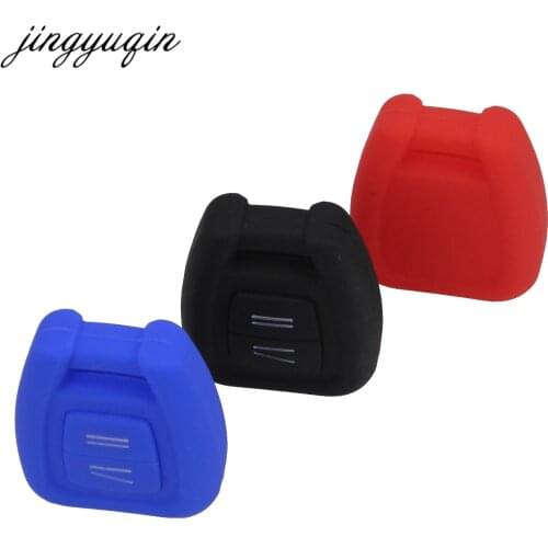 Jingyuqin 30pcs/lot Silicone Car Key Cover FOB For Opel Astra Zafira Vauxhall Vectra Omega Remote Key Case
