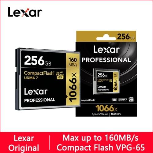 Lexar 1066X Compact Flash CF Card 256GB 128GB 64GB 32GB 160M Memory Card 32 64 128 GB Flash Card Memory Carte Memoire for Camera