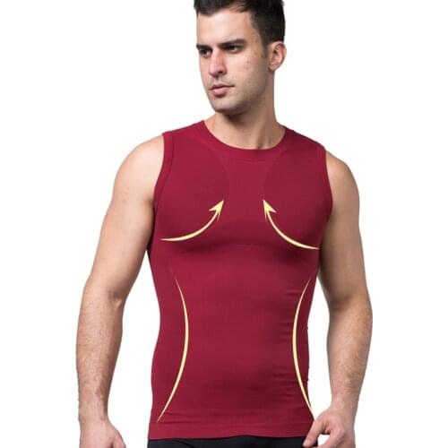 Men Body Shaper Vest Sweat Shirt Weight Loss For Men Seamless Waist Slimming Corset Tank Top Quick-drying Fabric Vest