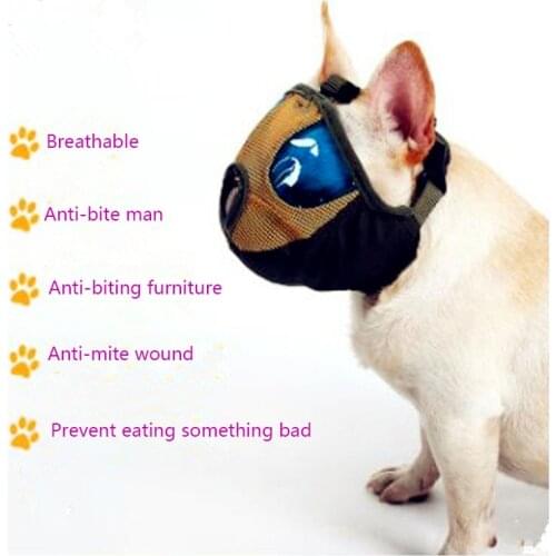 2019 New Mesh Short Snout Dog Pet Muzzle