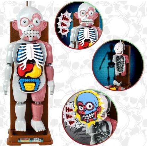Novelty Gifts Funny Gag Toys Simulation Human Scary Toy Christmas Party Game Organs Assembled 3D Puzzle Tricky Joke Family Games