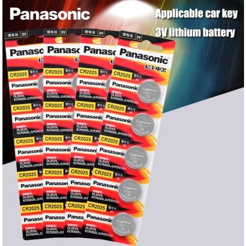 Panasonic Original cr2025 Button Cell Batteries 20PCS/LOT cr 2025 3V Lithium Coin Battery For Watch Calculator Weight Scale