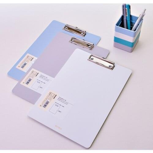 1 Piece A4 Writing Board Clip Flat Clip PP Alloy Steel Clip Office Supplies Meeting Folder Board Writing Pad Clip Deli 72492