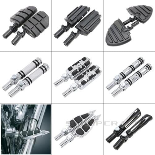 Motorcycle Rear Passenger Foot Pegs Footrests Supports Mounting Brackets Mounts Clevis For Harley Softail 2000 - 2006