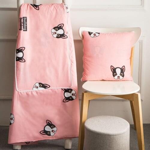 Pillow and Quilt 2 for 1 Sleeping Quilt Home Body Pillow Home Decoration Aloe Cotton Pillow Quilt 50 * 50cm or 150 * 200cm