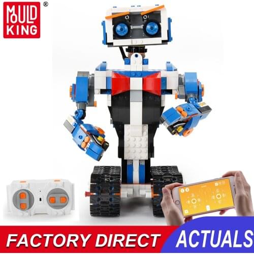 Mould King Rc Intelligent Programming Robot Boost Model Building Blocks Diy Creative Educational Assembly Bricks Toys For Kids