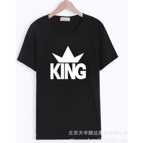 KING Round Collar High Quality Comfortable And Healthy Cotton T-Shirts, You Worth Having