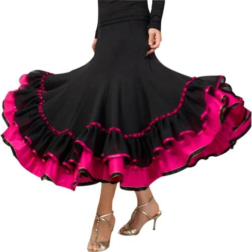 Flamenco skirt Latin salsa flamenco Ballroom Dance Dress skirt----New dance skrit for women/ spain dancing skirt