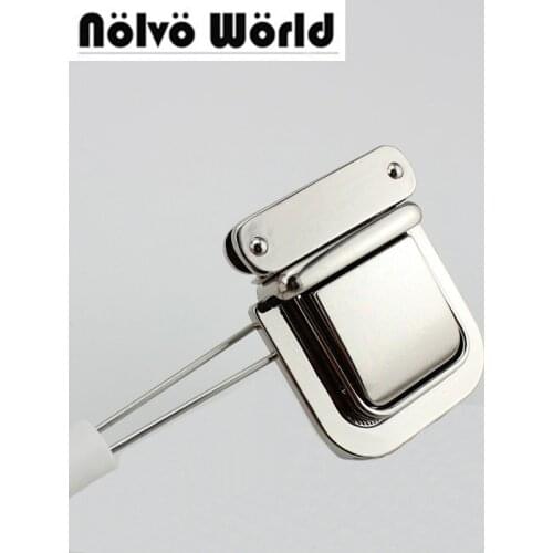 10sets 54*43mm High quality lock handmade woman bag making gunmetal pressed lock briefcase lock for genuine leather trunk lock