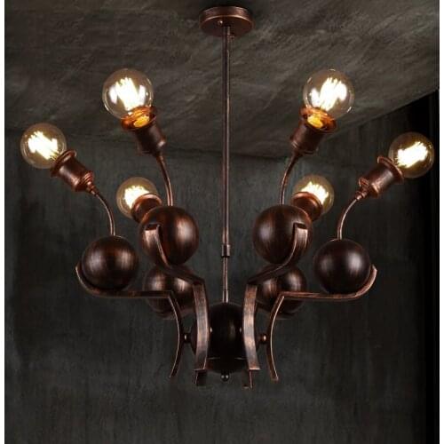 IWHD Iron Luminaire Industrial Pendant Lamp LED Lampara Loft Style Vintage Light Retro Pendant Lights Home Lighting Fixtures