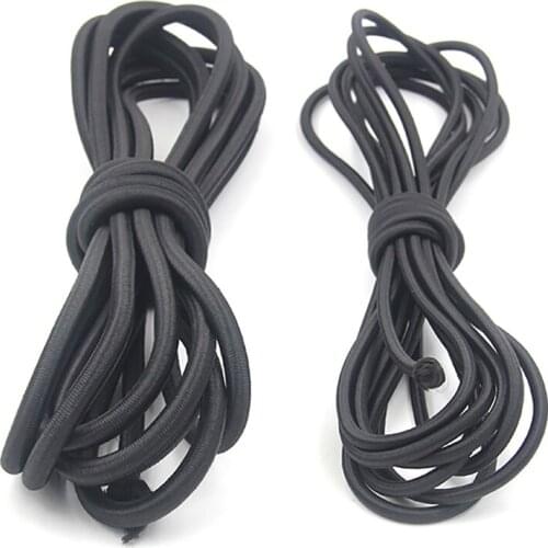 10 meters. Elastic ropes. Round elastic binding ropes. Elastic rope. Coarse rubber band. Black ropes