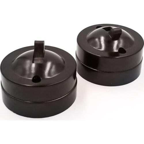 10pcs Retro Toggle Switch Circular Mounted Flat Single Control Bedside Wall Light Switch 6A