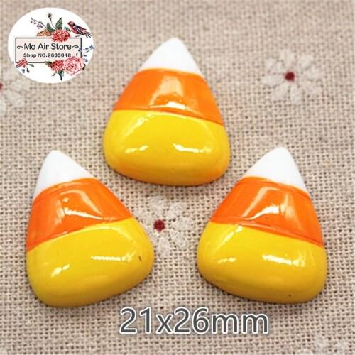 10pcs Resin halloween candy flat back Cabochon Art Supply Decoration Charm Craft DIY hair bow center