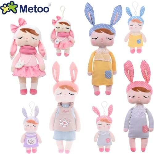 A Pair Of 2 Piece Metoo Angela Doll Big & Small Soft Plush Sleep Toys Baby Rabbit Stuffed Animals For Girls Kids Birthday Gifts