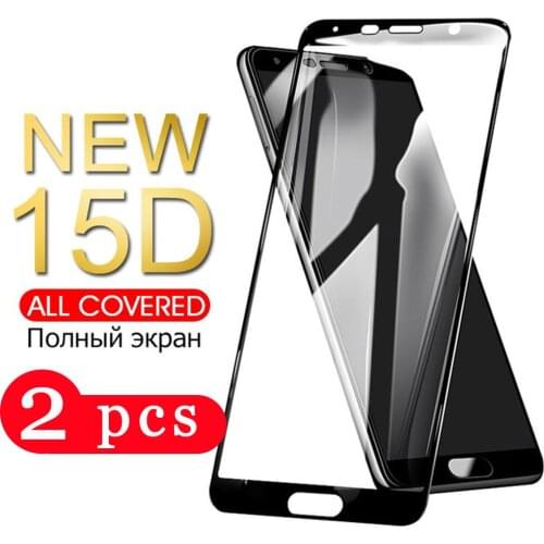 2Pcs full cover for huawei P30 P20 pro P9 lite tempered glass protective film P10 lite phone screen protector glass smartphone