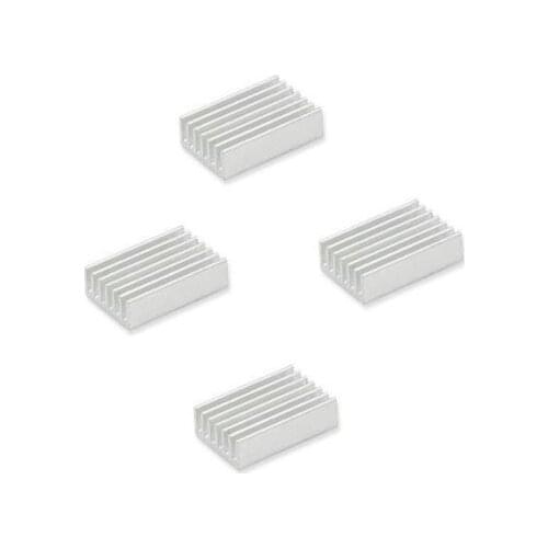 20PCS Aluminium 20x14x6mm Heat Sink Radiator Fin Heatsink Silver Tone