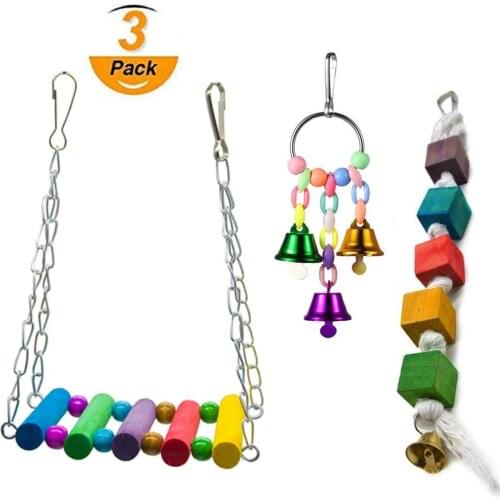 2019 Hot Sale Parrot Toys Cross Boundary Combination Explosive Pet Products Bird Ladder Bird Toys