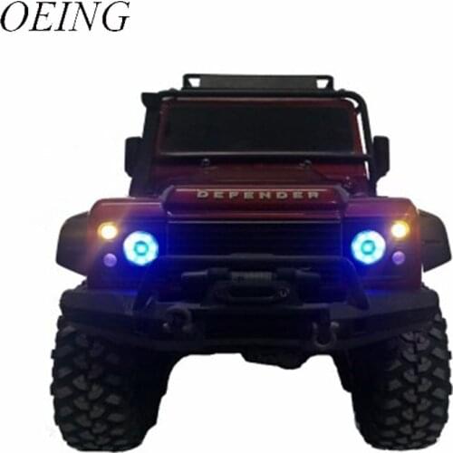 4Pcs/Set LED Front Rear Roof Light IC Lamp Group Lines Rear Lights Lamp Headlight Assembly Kit For TRAXXAS Trx4 Rc Car Parts