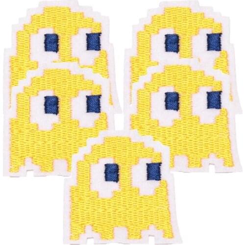 5PCS Lot DIY Cartoon Game Iron on Patches Embroidered Patches for Clothing Bag Jacket Jeans Small Glue Stripes Clothes Badges