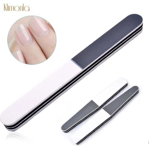6Pcs/set Mix Shape Rhombus Polishing Nail File Buffing Washable Sandpaper Sanding White Gray Nail Buffer Manicure Art Tools